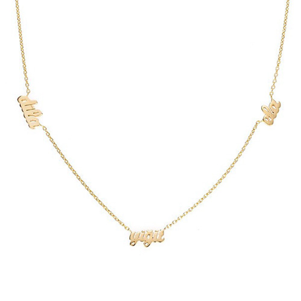 Glorria 14k Solid Gold Customize Necklace