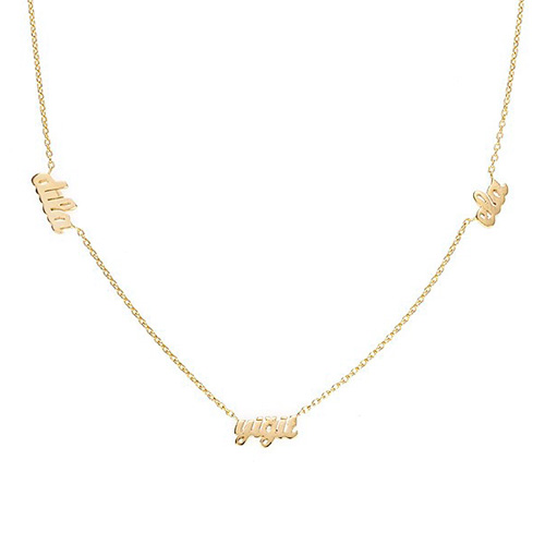 Glorria 14k Solid Gold Customize Necklace Glorria 14k Solid Gold Customize Necklace