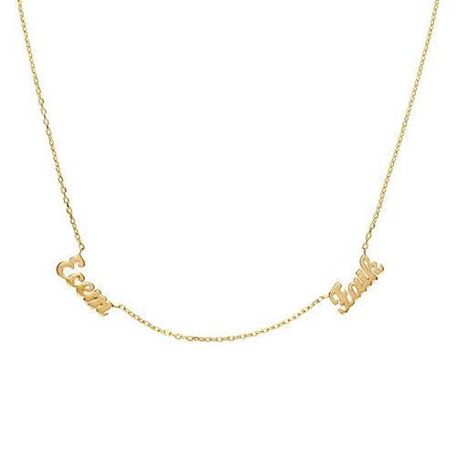 Glorria 14k Solid Gold Customize Necklace Glorria 14k Solid Gold Customize Necklace