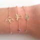 Glorria 14k Solid Gold Angel Bracelet