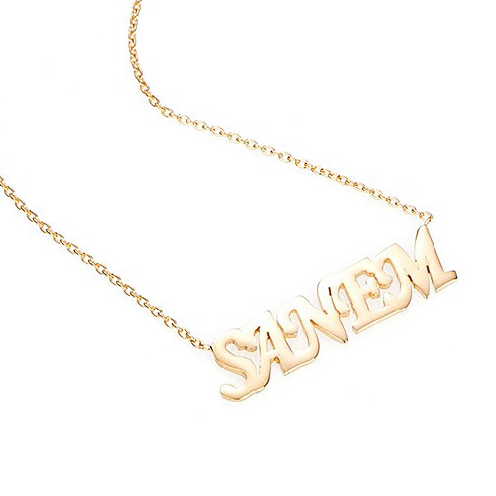 Glorria 14k Solid Gold Customize Necklace