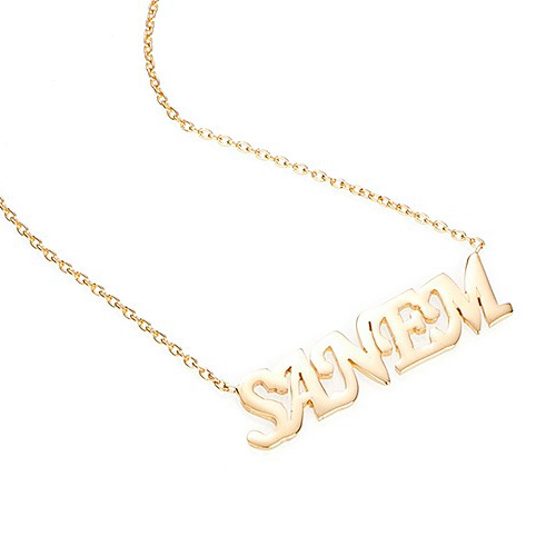 Glorria 14k Solid Gold Customize Necklace Glorria 14k Solid Gold Customize Necklace