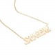 Glorria 14k Solid Gold Customize Necklace