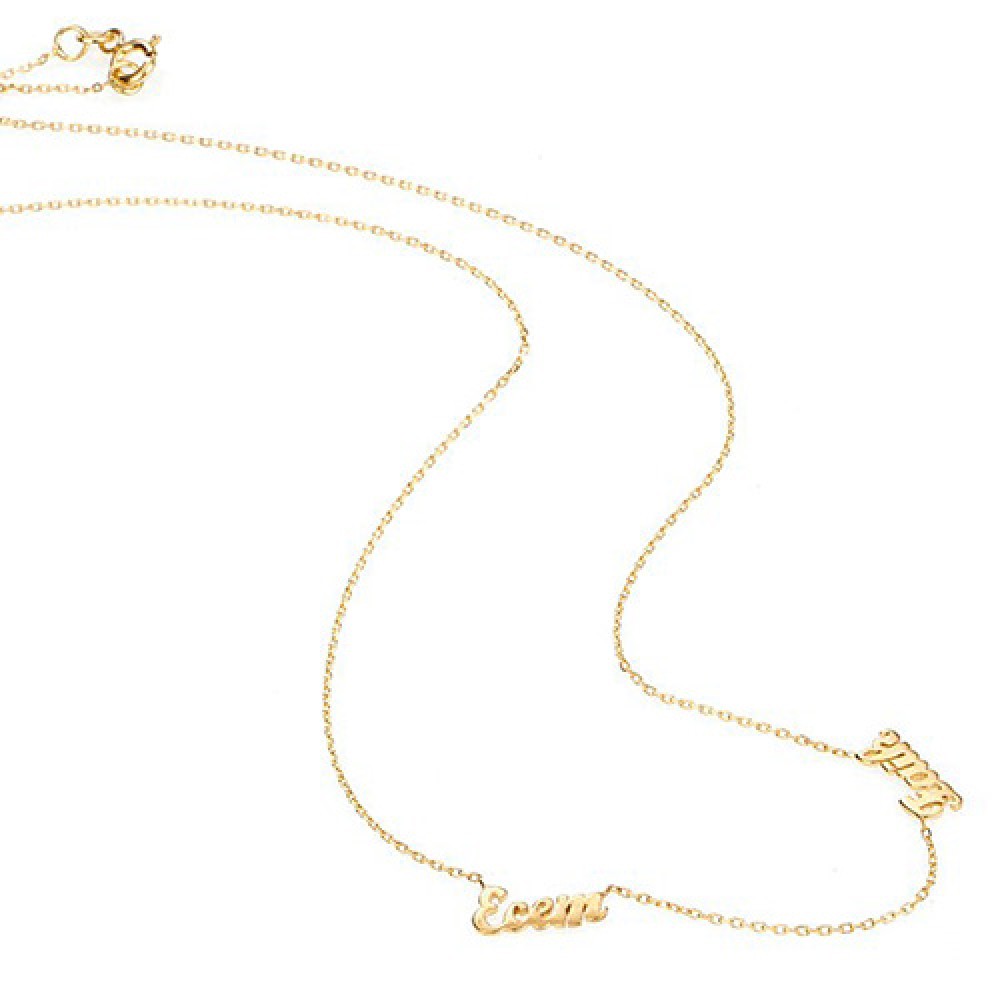 Glorria 14k Solid Gold Customize Necklace