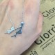 Glorria 925k Sterling Silver Mother Girl Necklace