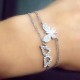 Glorria 925k Sterling Silver Angel Wristband