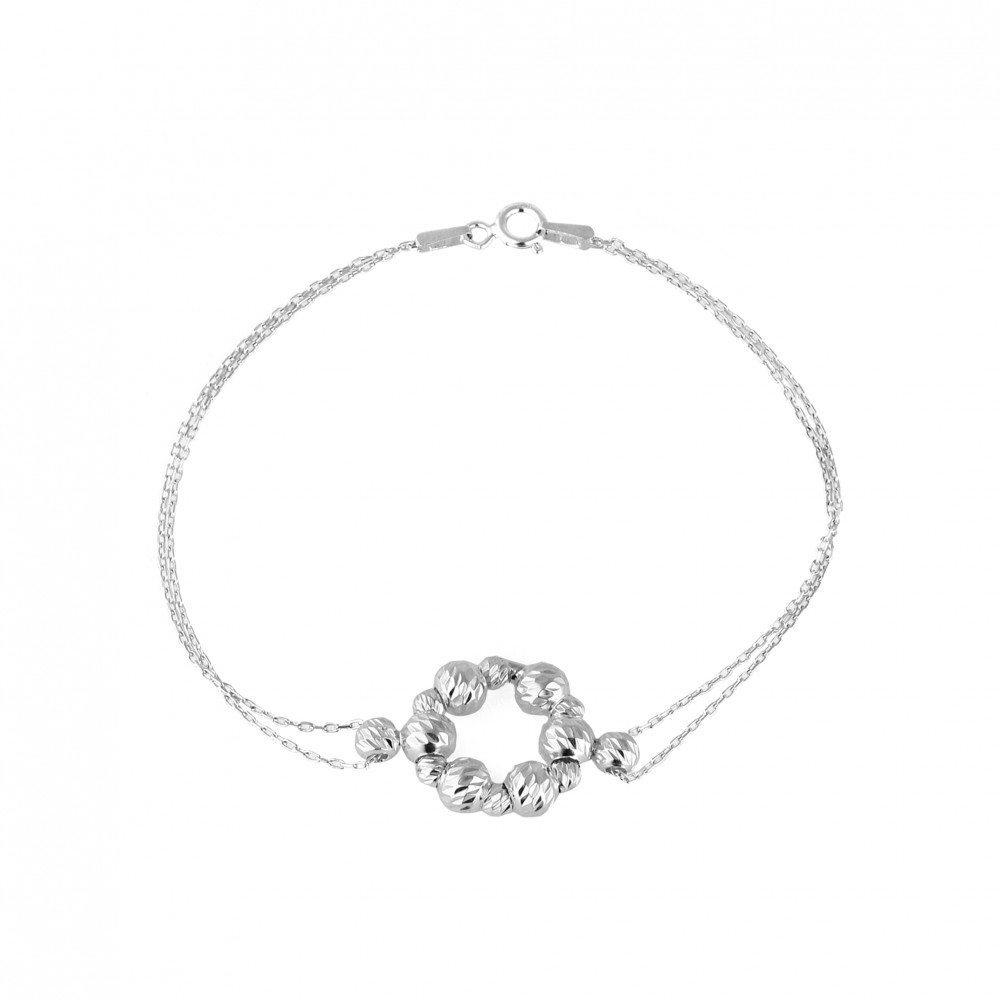 Glorria 925k Sterling Silver Dorika Circle Bracelet