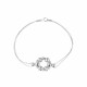 Glorria 925k Sterling Silver Dorika Circle Bracelet