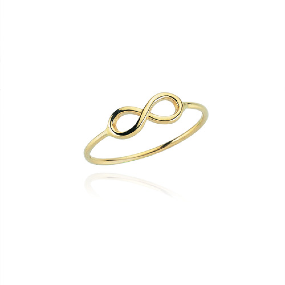 Glorria 14k Solid Gold Infinity Ring