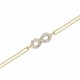 Glorria 14k Solid Gold Infinity Bracelet - GIFT SET