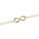 Glorria 14k Solid Gold Infinity Bracelet