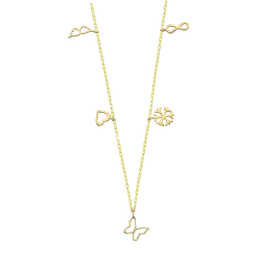 Glorria 14k Solid Gold Pave Chain Necklace Glorria 14k Solid Gold Pave Chain Necklace