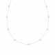 Glorria 14k Solid Gold Pave Necklace