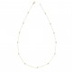 Glorria 14k Solid Gold Pave Necklace