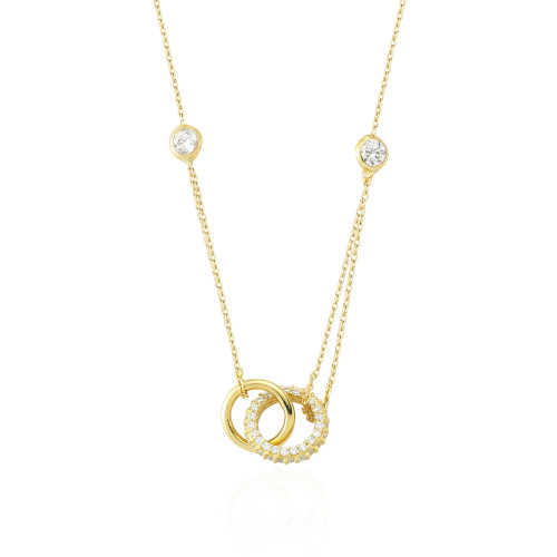 Glorria 14k Solid Gold Ring Necklace Glorria 14k Solid Gold Ring Necklace