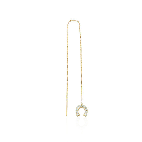 Glorria 14k Solid Gold Shake Horseshoe Earring Glorria 14k Solid Gold Shake Horseshoe Earring