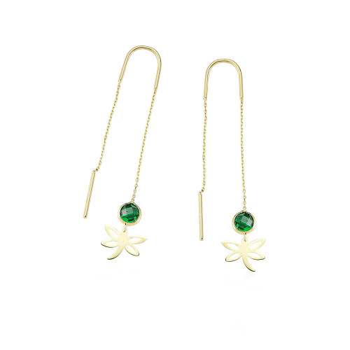 Glorria 14k Solid Gold Angel Earring Glorria 14k Solid Gold Angel Earring