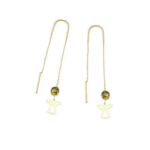 Glorria 14k Solid Gold Angel Earring Glorria 14k Solid Gold Angel Earring