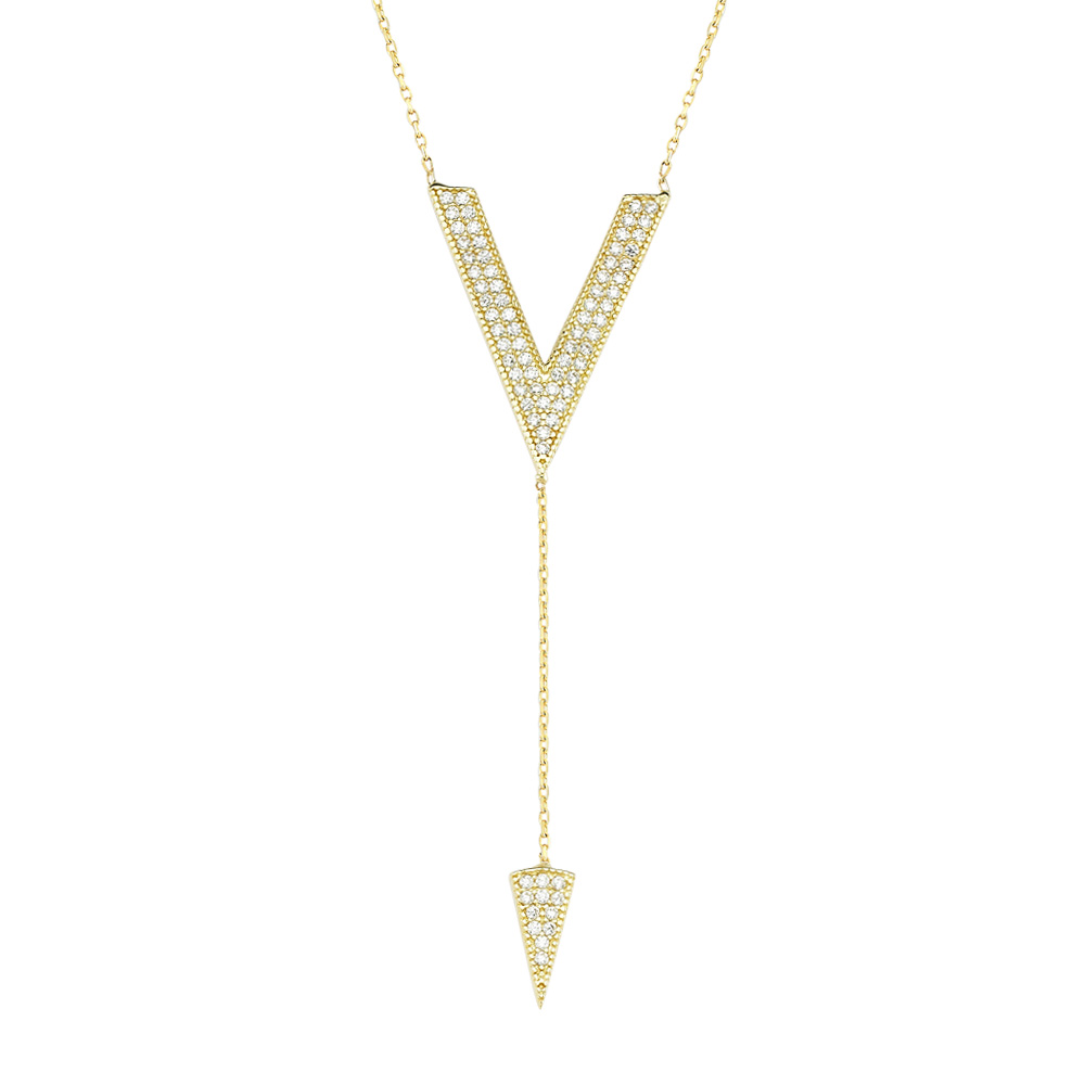 Glorria 14k Solid Gold Fantasy Necklace