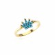 Glorria 14k Solid Gold Crown Ring