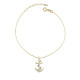 Glorria 14k Solid Gold Anchor Anklet