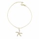 Glorria 14k Solid Gold Starfish Anklet