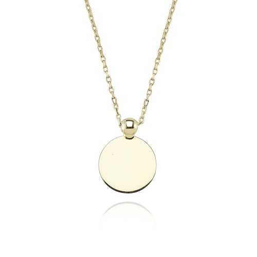 Glorria 14k Solid Gold Circle Necklace Glorria 14k Solid Gold Circle Necklace