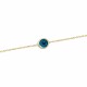 Glorria 14k Solid Gold Evil Eye Beaded Bracelet