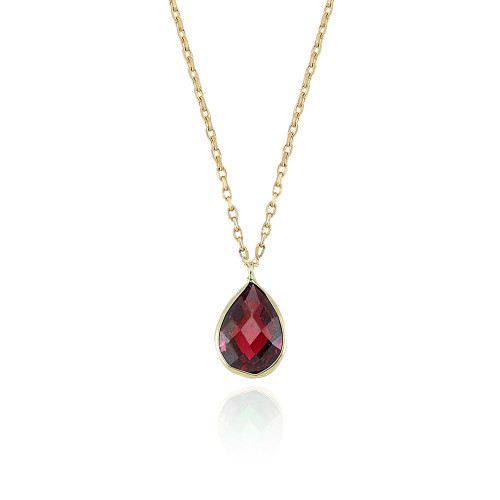 Glorria 14k Solid Gold Drop Necklace Glorria 14k Solid Gold Drop Necklace