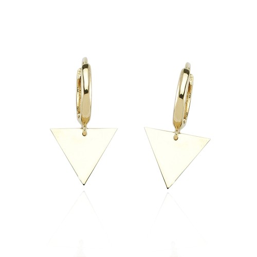 Glorria 14k Solid Gold Triangle Earring Glorria 14k Solid Gold Triangle Earring