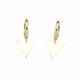 Glorria 14k Solid Gold Triangle Earring