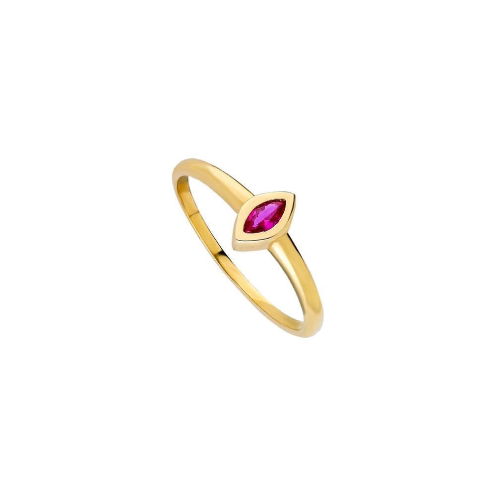 Glorria 14k Solid Gold Marquise Ring