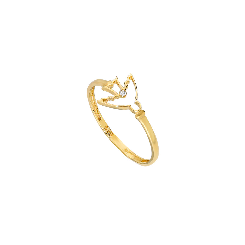 Glorria 14k Solid Gold Phoenix Ring