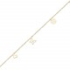 Glorria 14k Solid Gold Luck Bracelet