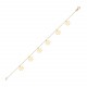 Glorria 14k Solid Gold Snowflake Bracelet