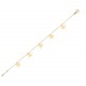 Glorria 14k Solid Gold Star Bracelet