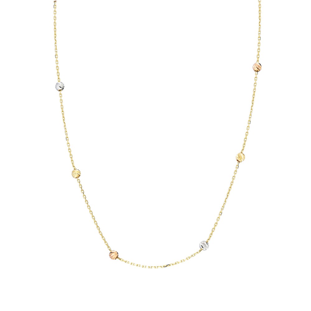 Glorria 14k Solid Gold Dorika Necklace