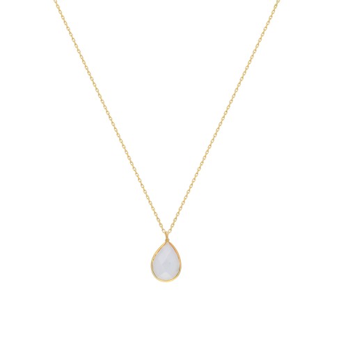 Glorria 14k Solid Gold Drop Necklace Glorria 14k Solid Gold Drop Necklace