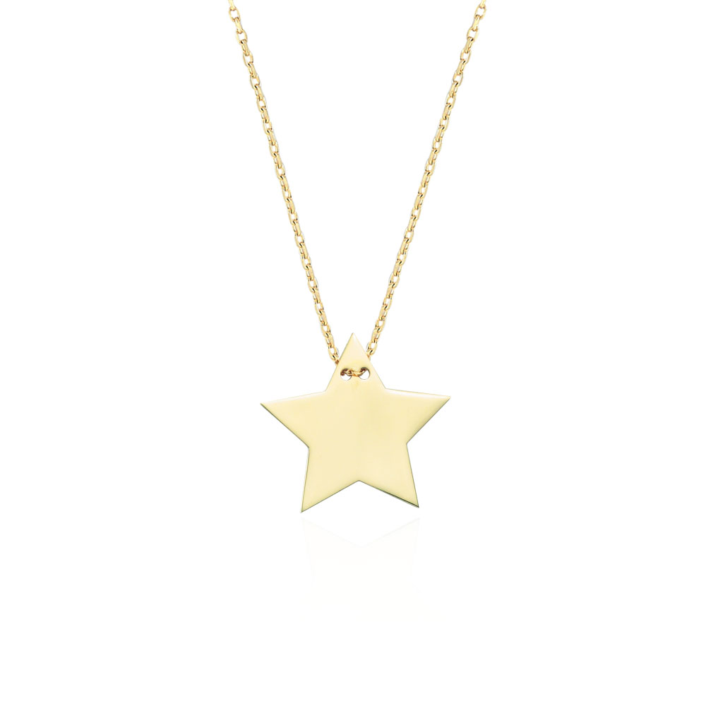 Glorria 14k Gold Star Necklace
