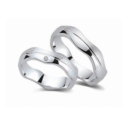 Glorria 925k Sterling Silver 5,5mm Double Wedding Ring Glorria 925k Sterling Silver 5,5mm Double Wedding Ring