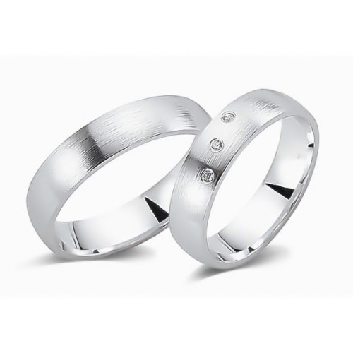 Glorria 925k Sterling Silver 5 mm Double Wedding Ring Glorria 925k Sterling Silver 5 mm Double Wedding Ring