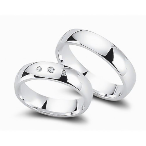 Glorria 925k Sterling Silver 5 mm Double Wedding Ring Glorria 925k Sterling Silver 5 mm Double Wedding Ring