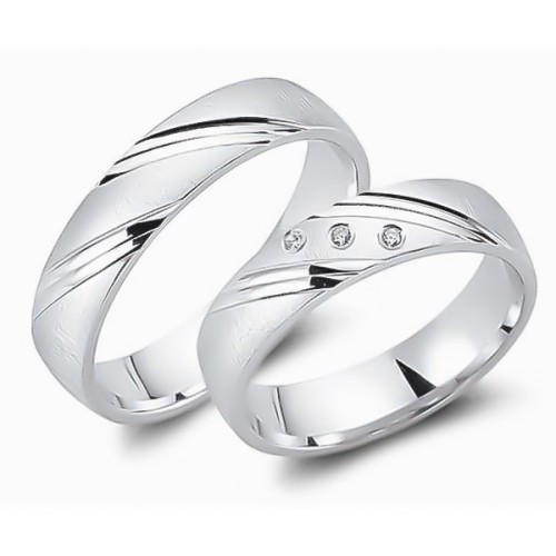 Glorria 925k Sterling Silver 5 mm Double Wedding Ring Glorria 925k Sterling Silver 5 mm Double Wedding Ring
