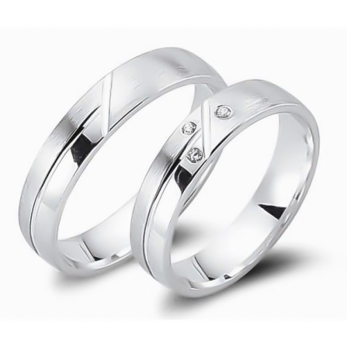 Glorria 925k Sterling Silver 4,5 mm Double Wedding Ring Glorria 925k Sterling Silver 4,5 mm Double Wedding Ring