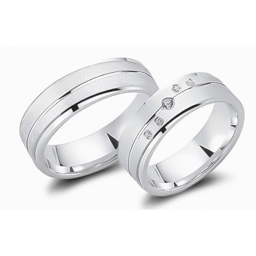 Glorria 925k Sterling Silver 6,5 mm Double Wedding Ring Glorria 925k Sterling Silver 6,5 mm Double Wedding Ring