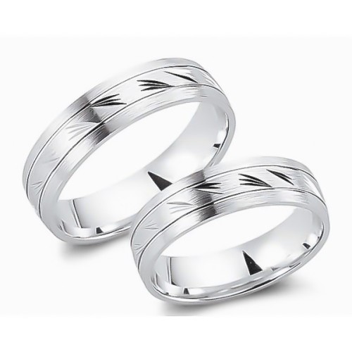 Glorria 925k Sterling Silver 5,5 mm Double Wedding Ring Glorria 925k Sterling Silver 5,5 mm Double Wedding Ring
