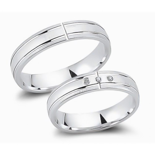 Glorria 925k Sterling Silver 4,5 mm Double Wedding Ring Glorria 925k Sterling Silver 4,5 mm Double Wedding Ring