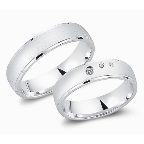 Glorria 925k Sterling Silver 5,5 mm Double Wedding Ring Glorria 925k Sterling Silver 5,5 mm Double Wedding Ring