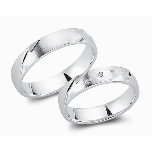 Glorria 925k Sterling Silver 4,5 mm Double Wedding Ring Glorria 925k Sterling Silver 4,5 mm Double Wedding Ring