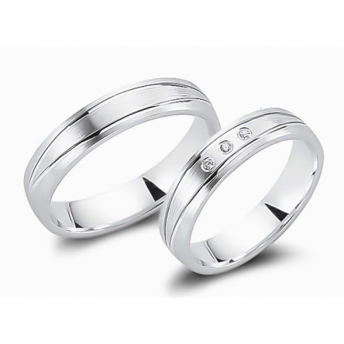 Glorria 925k Sterling Silver 4,5 mm Double Wedding Ring Glorria 925k Sterling Silver 4,5 mm Double Wedding Ring